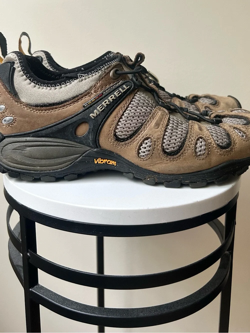 Merrell Men's Tan and Black Trail Sneakers